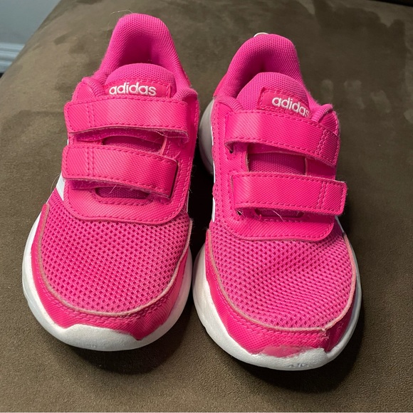 adidas Shoes Adidas Girls Hot Pink Sneakers Slip On Velcro Tennis